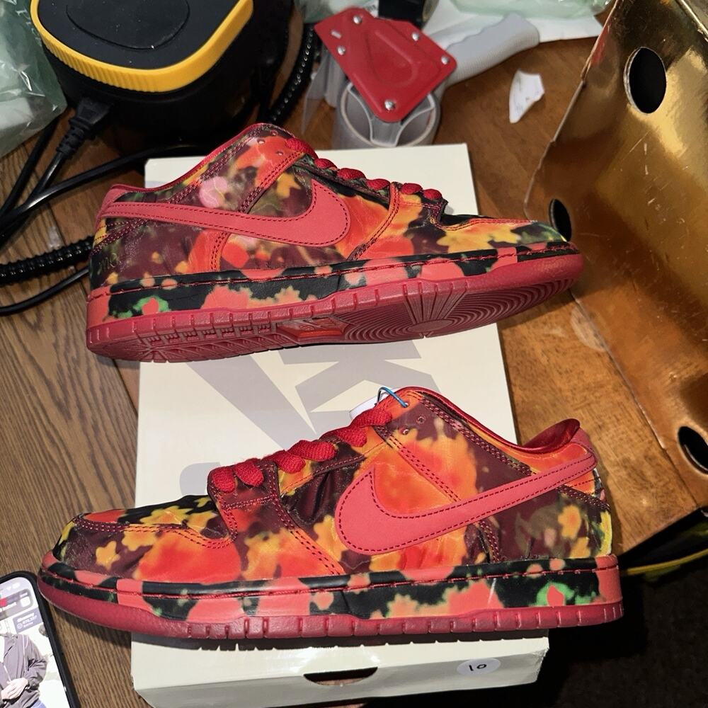 Size 8- The Wizard of Oz x Nike Dunk SB Low Poppy Field